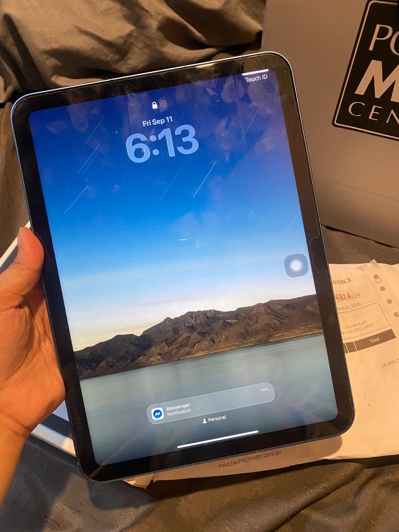 iPad A16 11-inch (11th Gen) 💙 (Category: iPad) located in Makati City. Submitted by moonjazareno32793 (Listing ID 1464381205, Image 3). Description: FOR SALE: iPad 11-inch (11th Gen) 💙 ✨ Wi-Fi + Cellular - 128GB 🎨 Color: Blue 🛡️ Includes PROTECT PLUS Theft Protection- AppleCare+/protection coverage for 2 years 📅 Purchased last June — still in very good/new condition! 🔌 Includes charger and box plus receipt 💰 Bought for: ₱41k 🏷️ Selling fo