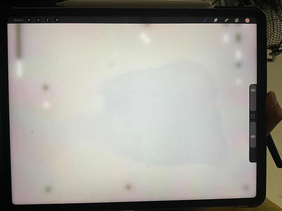 IPad Pro 2020, 12.9 inch (Category: Other Mobile & Gadget Accessories) located in Pasig City. Submitted by rosequartzz_ (Listing ID 1464372722, Image 2). Description: Comes with apple pencil (although connecting only not working) Issue: lcd (visible blots through extensive use but doesn't affect usage *see 2nd photo), battery problem (it turns off randomly when not charged) Price negotiable pa. Can do meet ups so you can test before buying. will 