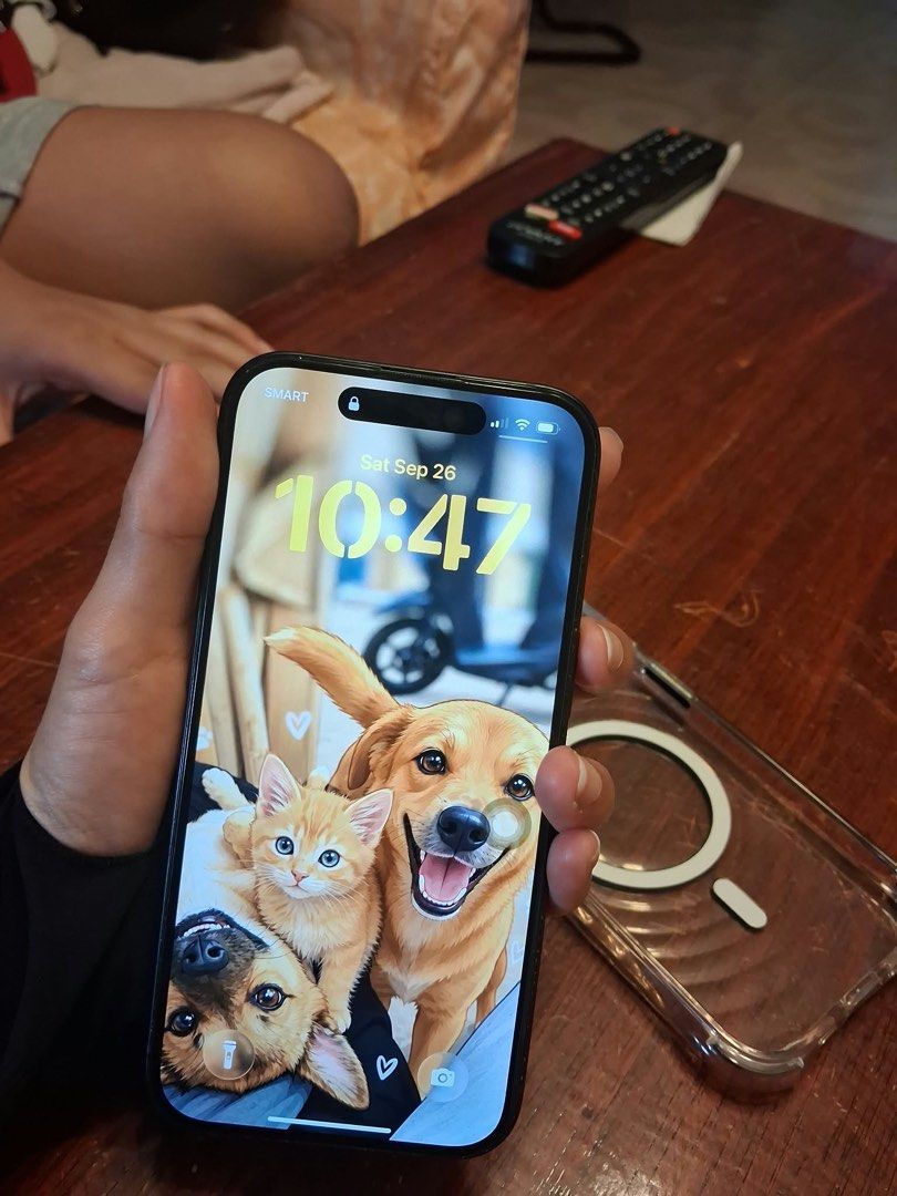 Iphone 15 128GB (Category: iPhone 15 Series) located in Caloocan City. Submitted by ethelle_1122 (Listing ID 1464394829, Image 1). Description: 📱 FOR SALE — iPhone 15 128GB ✨ Color: Black 💾 Storage: 128GB 🔋 Battery Health: 82% 👩🏻 Lady-owned 🔒 Never been opened / never repaired 🎨 True Tone: Working 📦 Inclusions: Original Box + extra cases ❌ No charger included 📡 Smart Locked 💯 Good condition & ready for a new owner! 📩 PM for price, actu