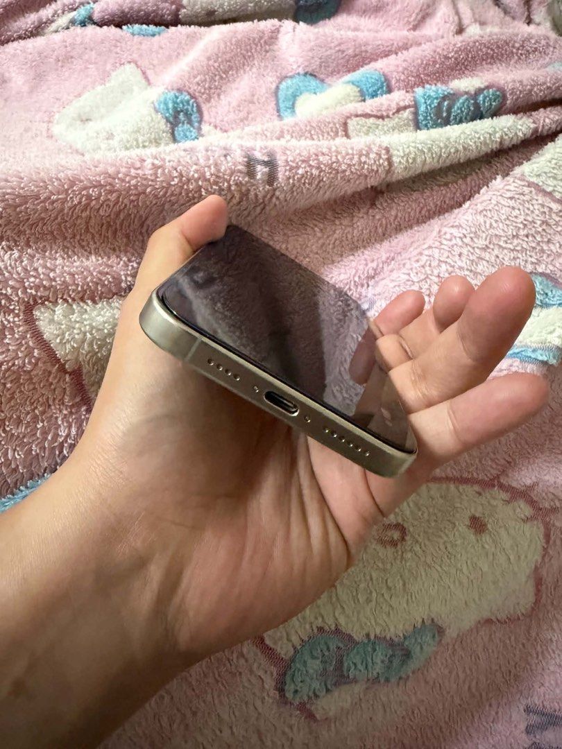 Iphone 16 pro max 512gb (Category: iPhone 16 Series) located in Quezon City. Submitted by maryash08 (Listing ID 1464382410, Image 1). Description: Iphone 16 pro max 512 gb 92% battery health Conplete with box and unused cord Local Variant With free otter case worth 5k.
