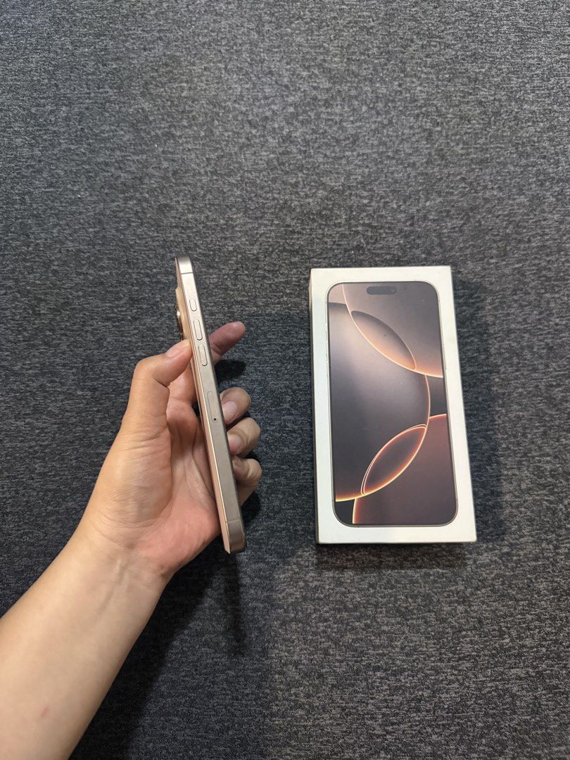 Iphone 16promax 256GB (Category: iPhone 16 Series) located in Manila. Submitted by _notinthemood (Listing ID 1464531187, Image 3). Description: Iphone 16promax 256GB Complete package Battery 91% | 238 CC No repair history All orig parts Makinis ~ No dents Sale ₱47k Open for swap Location Quezon City Meet up or Pick up.
