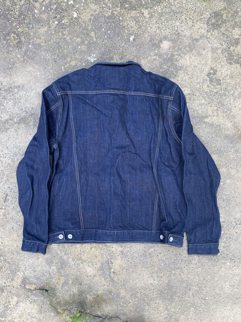 Iron Heart Modified Type III Denim Jacket (Category: Coats, Jackets and Outerwear) located in Subic. Submitted by curatedbyyourstruly (Listing ID 1464569830, Image 2). Description: Iron Heart Modified Type III Denim Jacket IH-526-142 Size 40 L25 W24 14oz Indigo Japanese Selvedge Denim Modified Style with Slightly Longer Body and Hand Pockets Sanforized Internal Felled Seams Selvedge Inner Placket Detail Cotton-Poly Constructional Stitching Made i