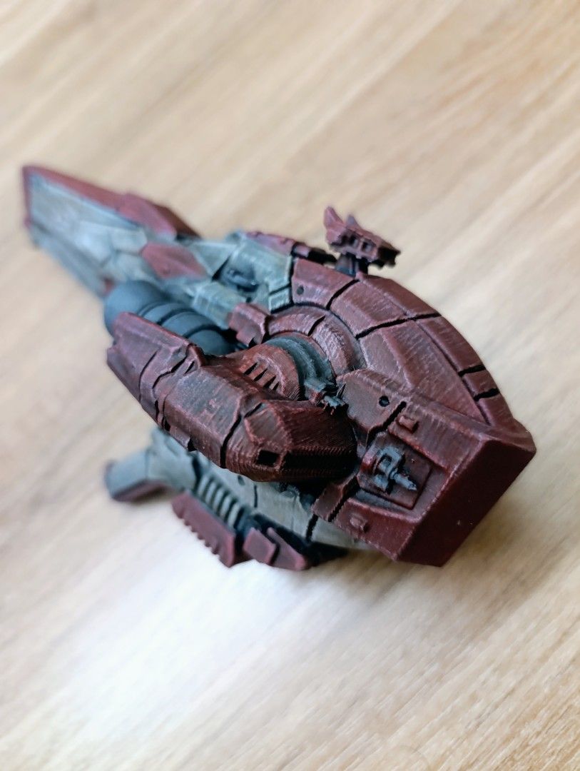 Gundam ibo Isaribi - 3D Printed Spaceship Model (Category: Vehicle & Diecast Models) located in Quezon City. Submitted by janyap88 (Listing ID 1464456674, Image 2). Description: Gundam Isaribi What you see is what you get - prototype 3d printed spaceship model - Detailed design in red and grey colors.