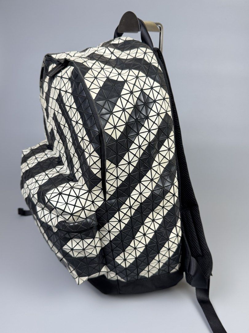 Issey Miyake - Rare Black Geometric Pattern - Backpack (Category: Luxury Bags & Wallets) located in Quezon City. Submitted by japon_rose (Listing ID 1464436705, Image 3). Description: READ DESCRIPTION FIRST BEFORE YOU START A DEAL GUARANTEED AUTHENTIC ❗️ Issey Miyake - Rare Black Geometric Pattern - Backpack (UNISEX) Color: Black/ White Dimensions: Length: 16 Width: 14 Side: 5.5 Under: 6 Body Strap: Adjustable (MEASURED IT BY INCHES) Condition: I