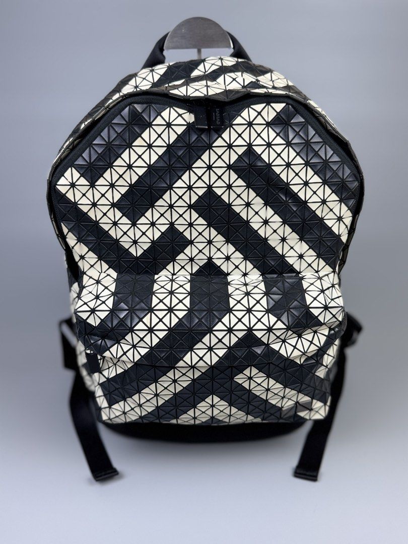 Issey Miyake - Rare Black Geometric Pattern - Backpack (Category: Luxury Bags & Wallets) located in Quezon City. Submitted by japon_rose (Listing ID 1464436705, Image 1). Description: READ DESCRIPTION FIRST BEFORE YOU START A DEAL GUARANTEED AUTHENTIC ❗️ Issey Miyake - Rare Black Geometric Pattern - Backpack (UNISEX) Color: Black/ White Dimensions: Length: 16 Width: 14 Side: 5.5 Under: 6 Body Strap: Adjustable (MEASURED IT BY INCHES) Condition: I