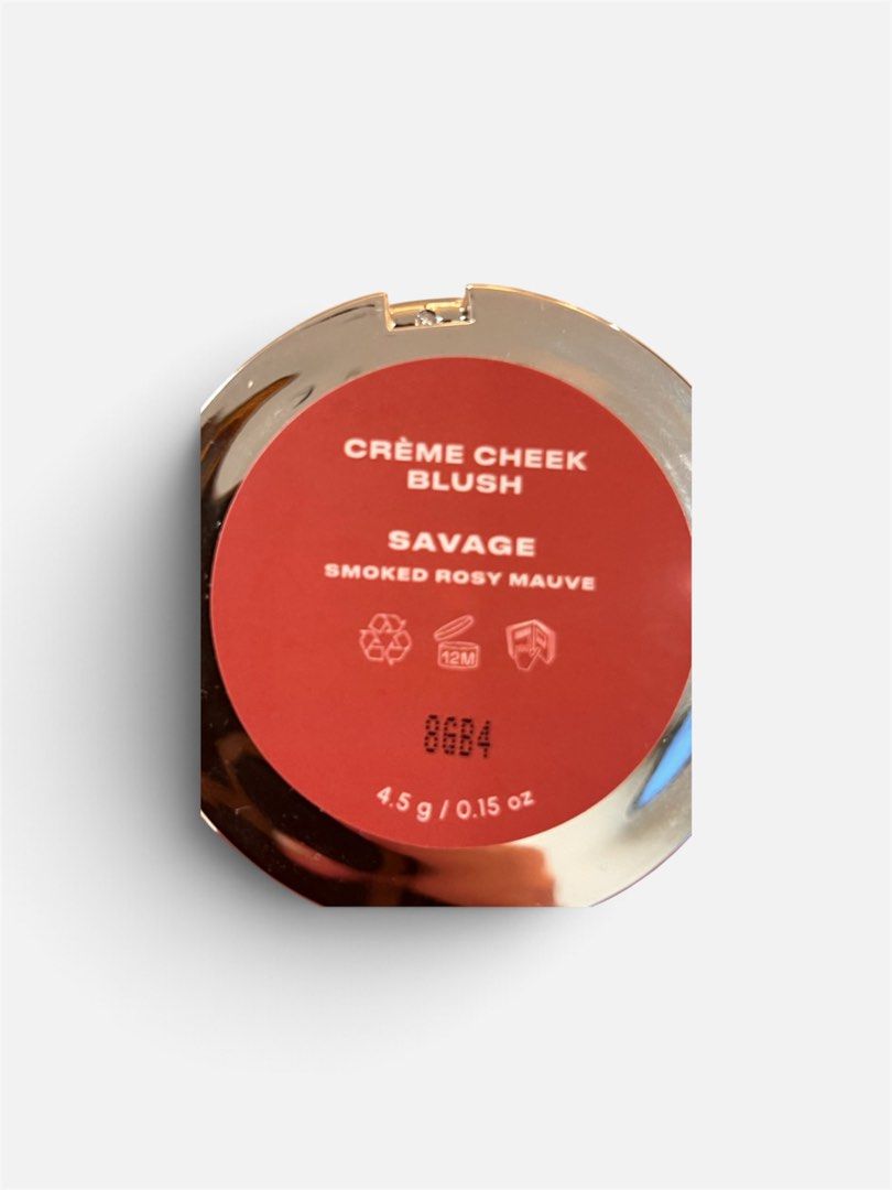 Issy Creme Cheek Blush - Savage (Category: Makeup) located in Makati City. Submitted by closetkkk (Listing ID 1464449060, Image 2). Description: - Shade: Savage (Smoked Rosy Mauve) - Formula: Cream blush - Finish: Natural, healthy flush - Packaging: Compact with built-in mirror - Size: 4.5g / 0.15 oz - Only swatched.