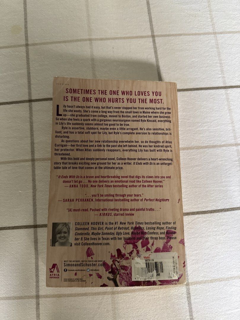 It Ends With Us by Colleen Hoover Novel (Category: Storybooks) located in Manila. Submitted by gabbi10 (Listing ID 1464381261, Image 2). Description: .