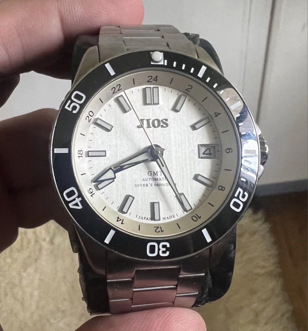 JIOS Japanese microbrand GMT diver (Category: Men's Watches) located in Paranaque City. Submitted by decluttering1990 (Listing ID 1464393539, Image 1). Description: Php22,000 (USD448 from official website) Negotiable for sure buyers. Description: JIOS (Japanese microbrand) Gently used only Will come with box and papers Complete links Php22,000 Color variant no longer available on JIOS website: https://www.jios-en.com Don’t ask for last price. Jus