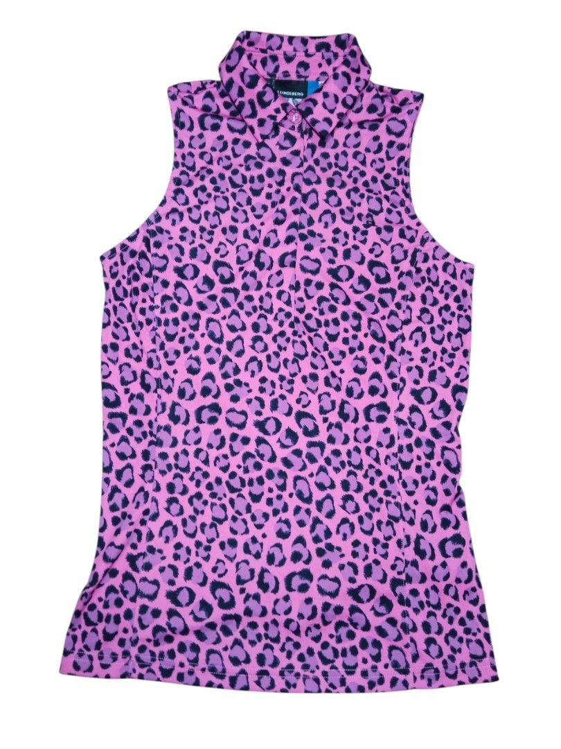 j.lindeberg Dena Print-Tx Jersey (Category: Sleeveless) located in Mandaue City. Submitted by chaseandchast (Listing ID 1464567820, Image 1). Description: J.Lindeberg Dena Print-Tx Jersey Width - 15 Length - 24.5 Excellent to new condition No issue plus shipping fee.