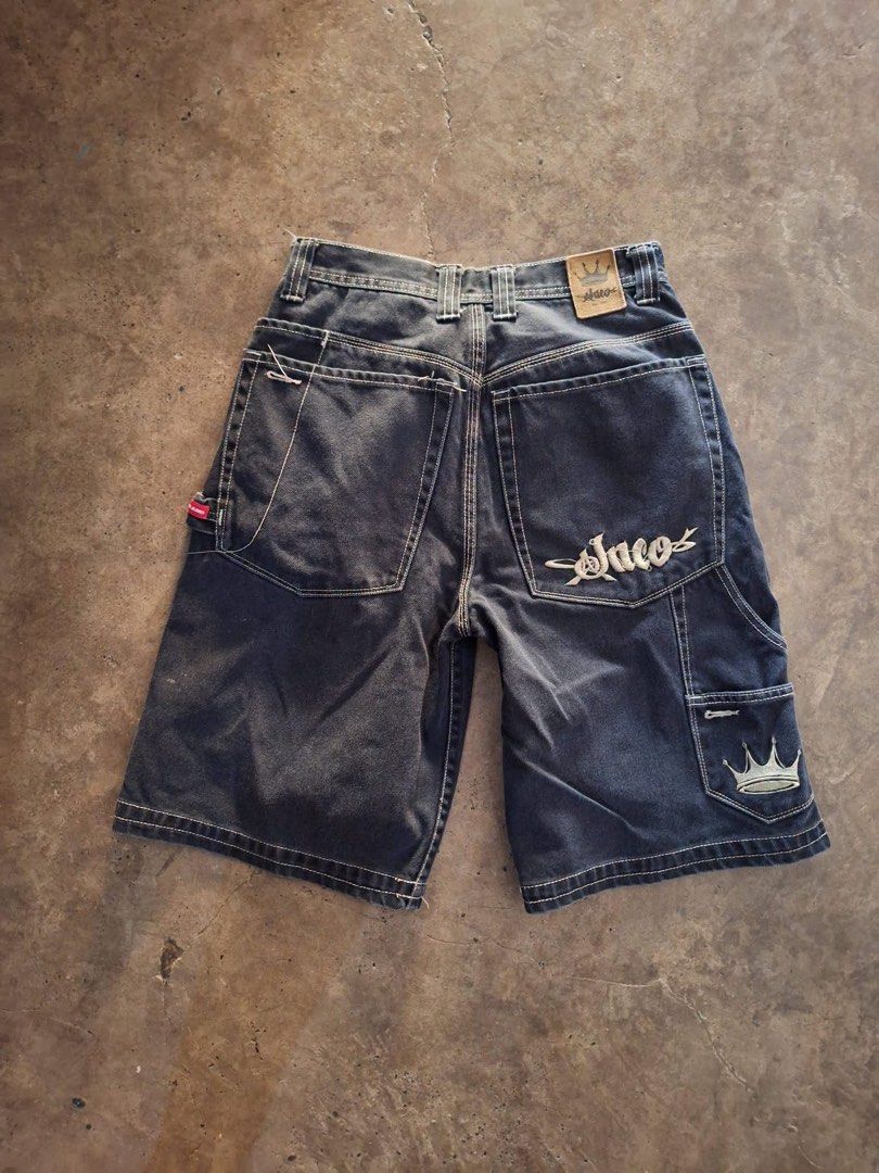 JNCO JORTS (Category: Shorts) located in San Narciso. Submitted by wrapitup_co. (Listing ID 1464517330, Image 1). Description: Noissue Excellent Condition 9/10 Color rate 9/10 Noissue Size Waist: 29-30" Length: 23" Opening: 12".