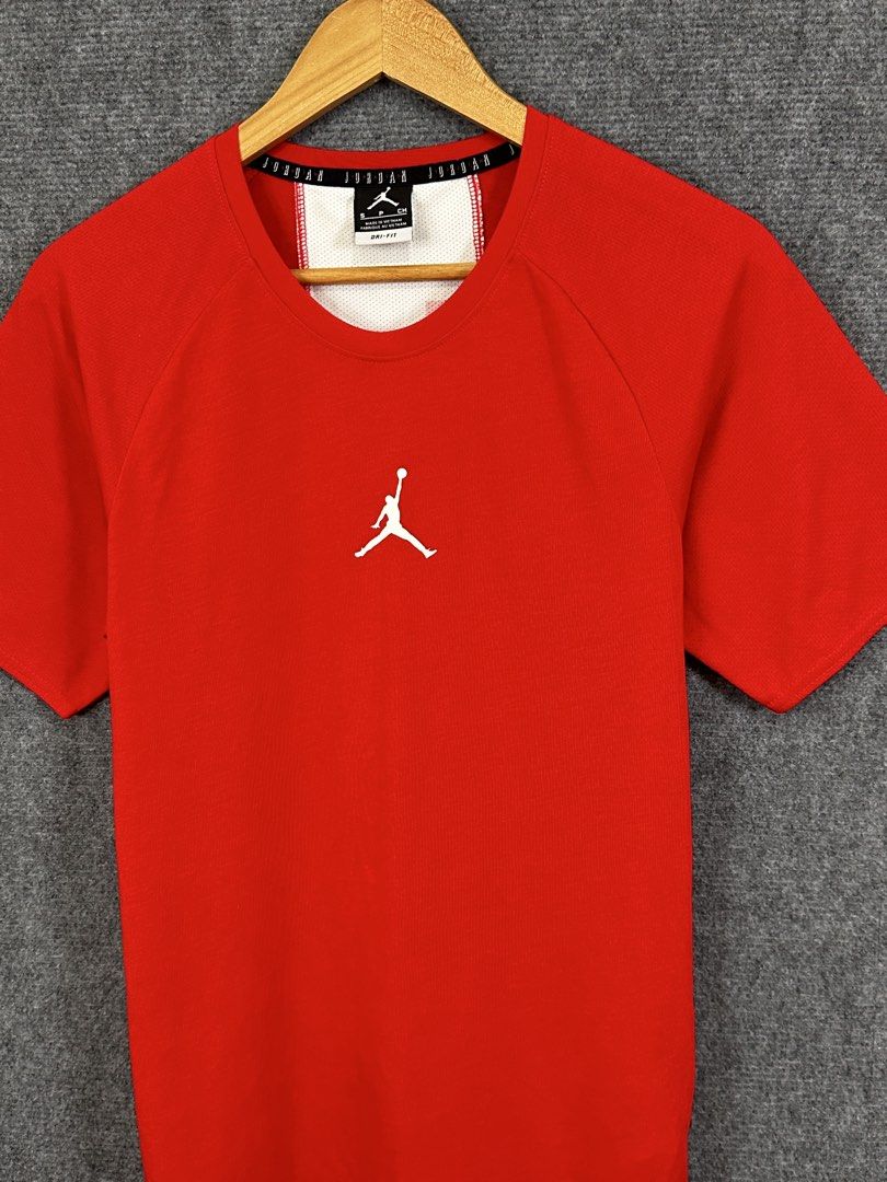 Jordan (Category: Tshirts & Polo Shirts ) located in Daet. Submitted by kevsquintela (Listing ID 1464397074, Image 3). Description: Jordan Alpha ❤️🤍❤️ Size - S - M Dimes - L28xW18 Brand New .