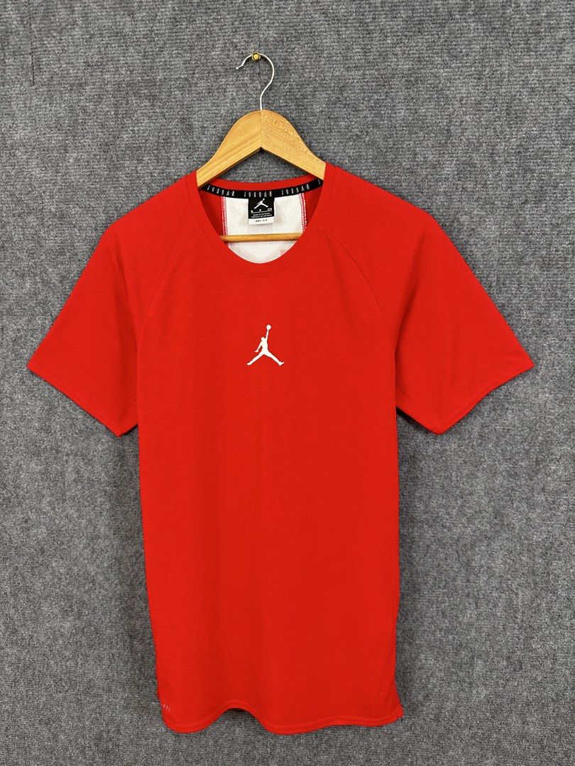 Jordan (Category: Tshirts & Polo Shirts ) located in Daet. Submitted by kevsquintela (Listing ID 1464397074, Image 1). Description: Jordan Alpha ❤️🤍❤️ Size - S - M Dimes - L28xW18 Brand New .