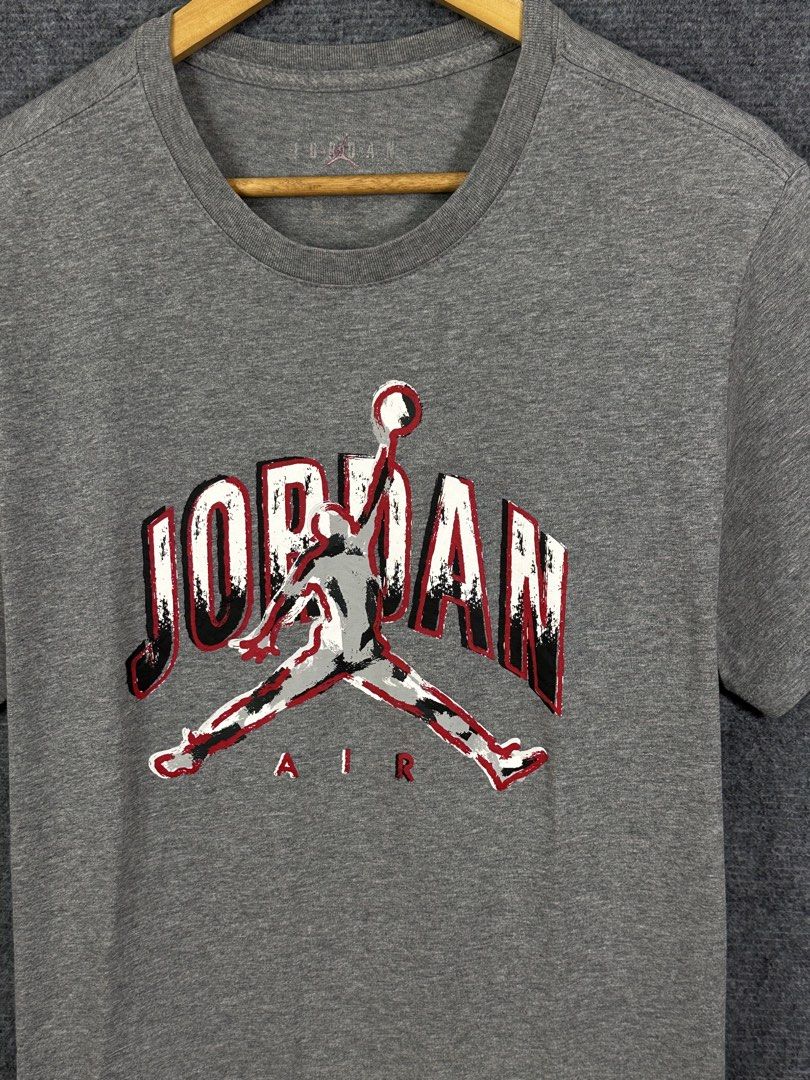 Jordan (Category: Tshirts & Polo Shirts ) located in Daet. Submitted by kevsquintela (Listing ID 1464399846, Image 2). Description: Jordan Gray 🤍❤️🤍 Size - L Dimes - L28xW20 Excellent - New M.