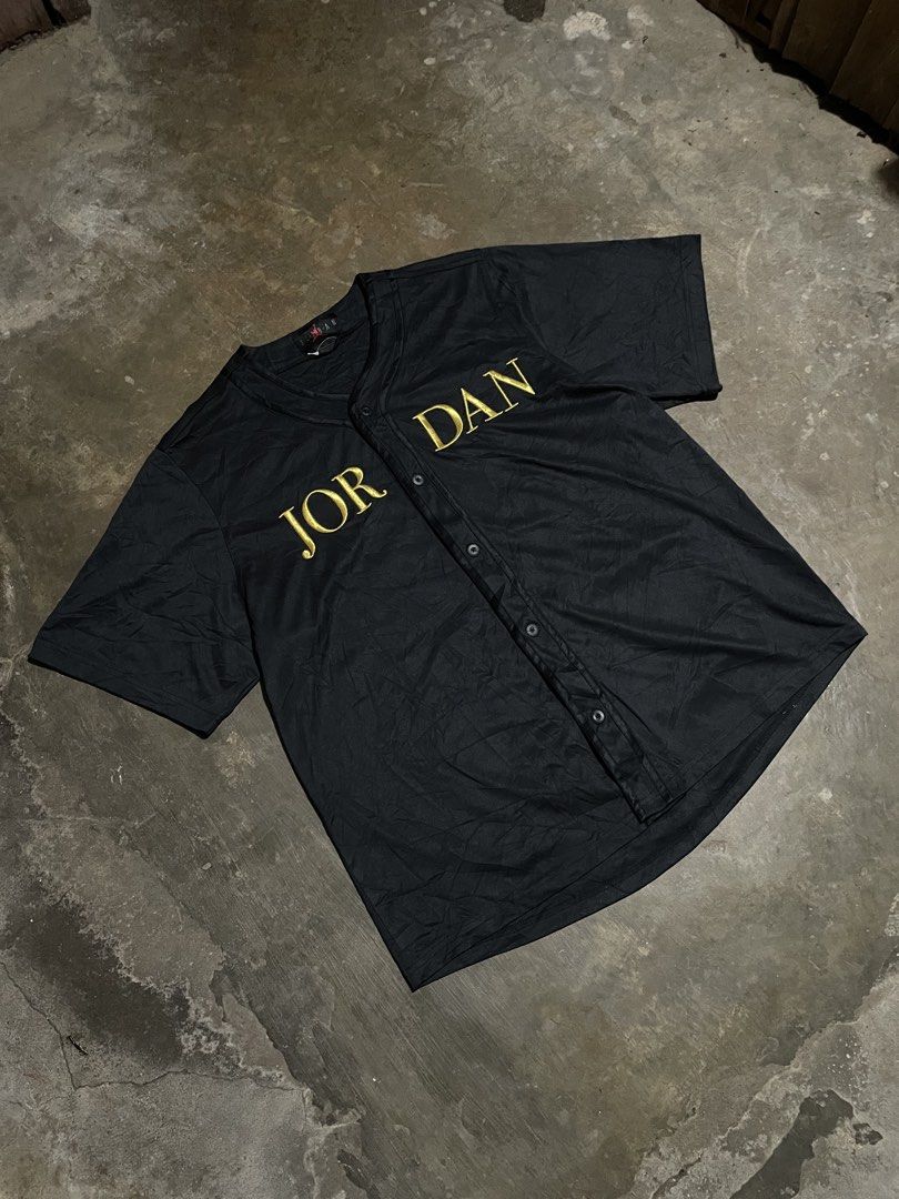 JORDAN Jersey Gold Embroidered (Category: Activewear) located in Santa Cruz. Submitted by _darskieeezz (Listing ID 1464518370, Image 3). Description: Actual Dimes 24.5 by 30 Large to XL Looks Brand New Heavy Cotton .