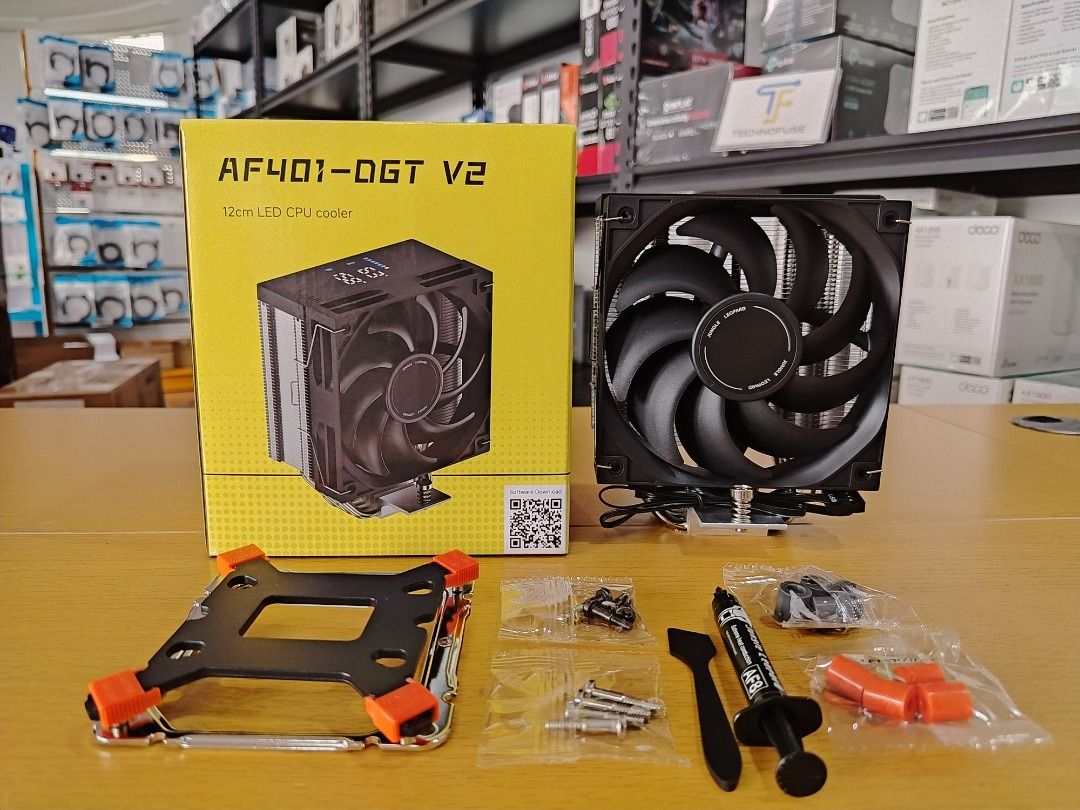 Jungle Leopard AF401-DGT V2 Black 120mm CPU Cooler w/ Temperature & CPU Usage Display (Category: Computer Parts) located in Pasig City. Submitted by technofuseofficial (Listing ID 1464450176, Image 1). Description: Jungle Leopard AF401-DGT V2 Black 120mm CPU Cooler w/ Temperature & CPU Usage Display Brand New and Original Items Store Location: 3Rd Floor Unit 303, 604 Shaw Boulevard, Barangay Kapitolyo, Pasig City Same Day Delivery: - Lalamove del