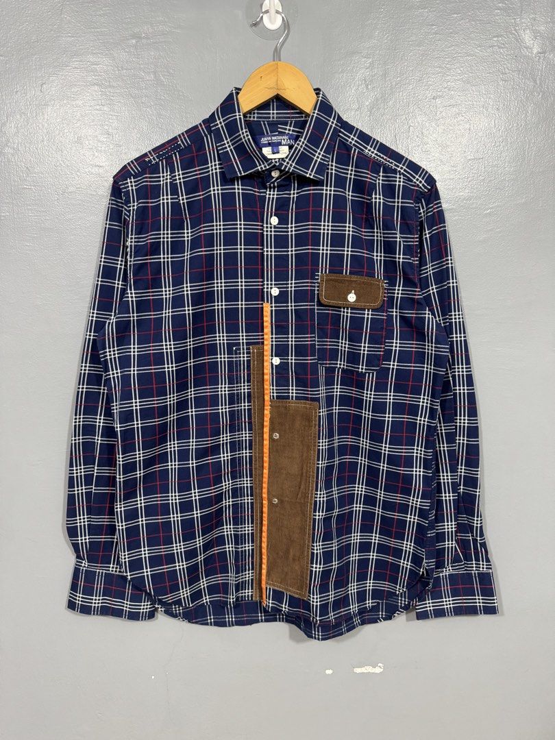 Junya Watanabe Man - Patchwork Long Sleeve Shirt (Category: Tshirts & Polo Shirts ) located in Manila. Submitted by sophisticatedgoons (Listing ID 1464371504, Image 1). Description: Junya Watanabe Man Patchwork Long Sleeve Shirt AD2008 Tagged size: L In great condition No issue to report With extra 1 button in care tags Measurements (inches): Chest - 21" Length - 28" - 30" (Back & Front) Shoulder - 17" Sleeves - 26" See details in the picture to 