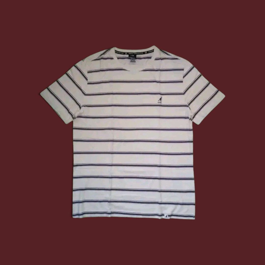 Kangol Stripe Tee (Category: Activewear) located in Guihulngan. Submitted by johnjohndripgoods (Listing ID 1464369047, Image 1). Description: KANGOL DIMES: 21x29 EXCELLENT CONDITION 9.5/10 COLOR RATE NO ISSUE NEEDS WASH FREE TO VOUCH OPEN FOR VC DM.
