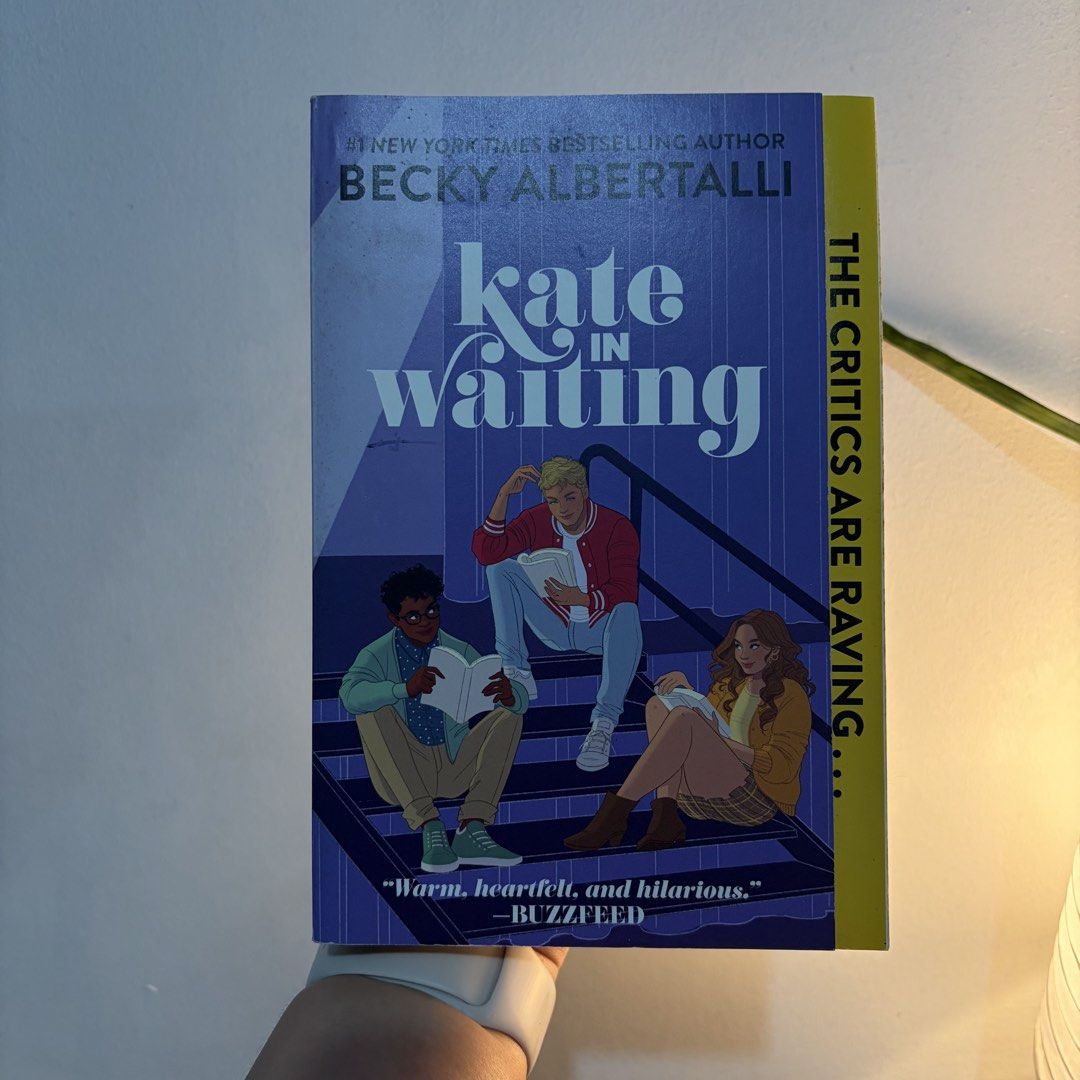 Kate in Waiting by Becky Albertalli (Category: Storybooks) located in Manila. Submitted by ajdeclutter (Listing ID 1464527824, Image 1). Description: - Best friends Kate Garfield and Anderson Walker share everything, including carpooling and consulting on life decisions. - Their close bond is challenged when they develop feelings for the same new student, Matt Olsson. - Matt Olsson is talented, sweet, and catches the eye of both Kate and Anderson