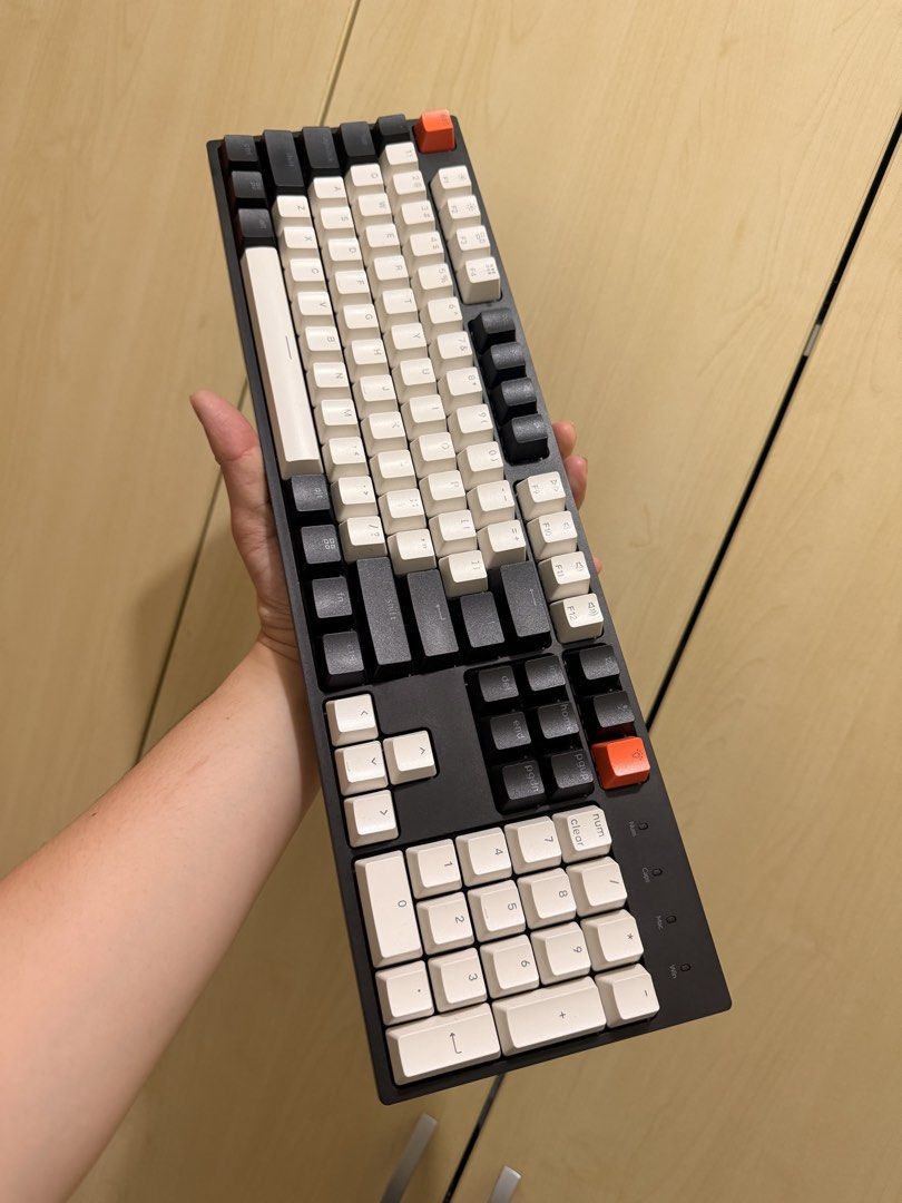 Keychron C2 Mechanical Keyboard with Case (Category: Computer Keyboard) located in Paranaque City. Submitted by iaenb (Listing ID 1464357018, Image 1). Description: - Keychron C2Mechanical Keyboard Wired - Gateron G Pro Brown Switches Non hot swap - Comes with original USB-C cable - Includes a felt carrying case - Selling due to an upgrade.