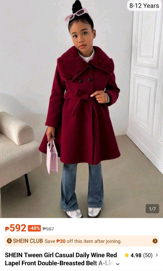 Kid trench coat (Category: Babies & Kids Fashion) located in Taguig. Submitted by scented_me21 (Listing ID 1464507151, Image 3). Description: 450 each 890 for all used once only RFS not using anytime soon.