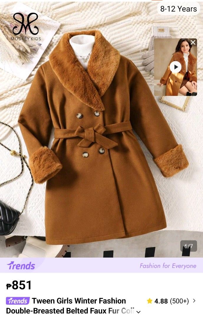 Kid trench coat (Category: Babies & Kids Fashion) located in Taguig. Submitted by scented_me21 (Listing ID 1464507151, Image 2). Description: 450 each 890 for all used once only RFS not using anytime soon.