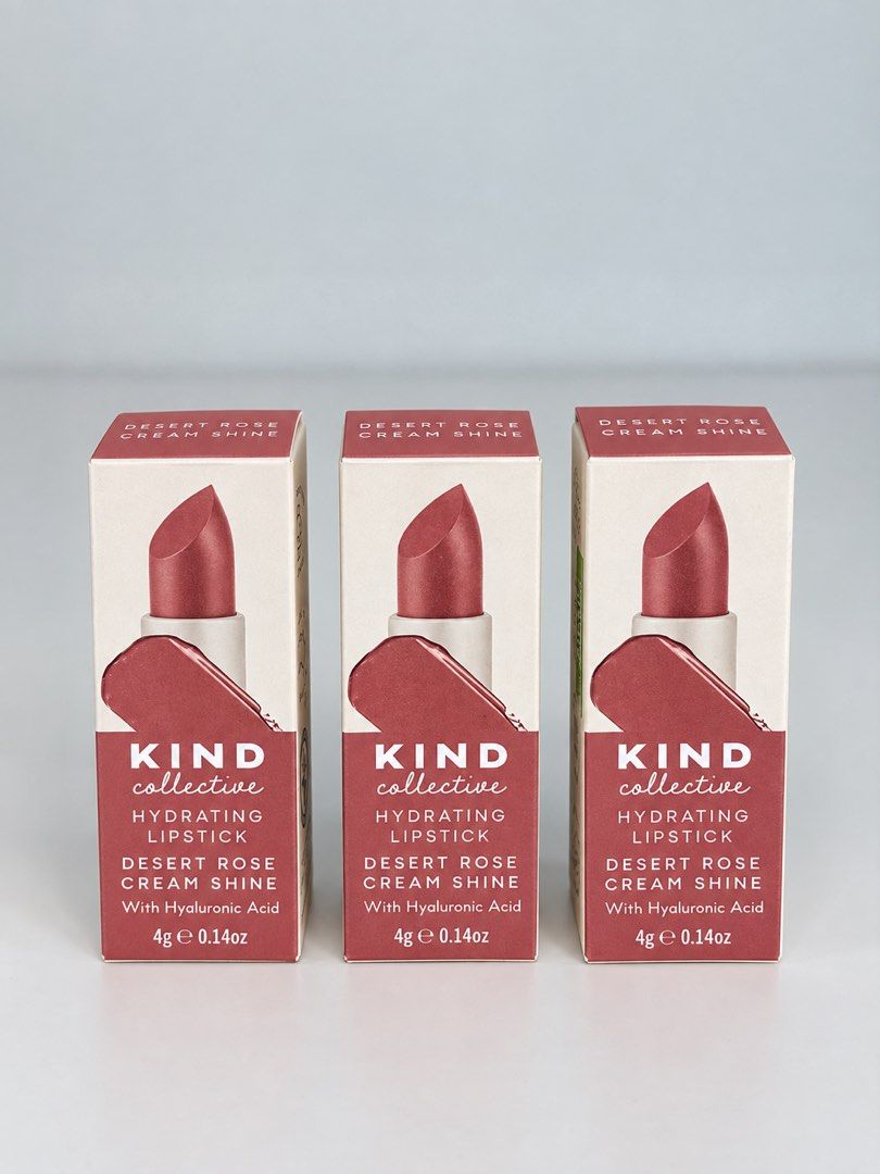 Kind Collective Hydrating Lipsticks (Category: Makeup) located in Bulacan. Submitted by karisma_noverra (Listing ID 1464446974, Image 1). Description: Per piece Stain on the box.