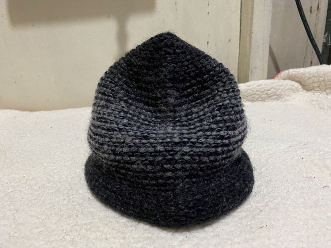Knit Beanie Hat with Brim - Grey/Black (Category: Hats & Beanies) located in Manila. Submitted by resi.diaz (Listing ID 1464490591, Image 1). Description: - Cool knit beanie with a brim - Gradient grey and black color - Looks warm and cozy - Great for cooler weather - Simple and stylish design - Fits most adults - Good for casual wear.