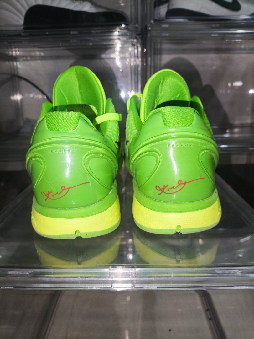 Kobe 6 Protro "Grinch" 2020 Model Top Grade WKB (Category: Casual Shoes) located in Manila. Submitted by miguel_el (Listing ID 1464490738, Image 3). Description: Size 9.5 Us 2020 Model No issue (Sole rep, etc.) Used for collection only Angono Rizal location.