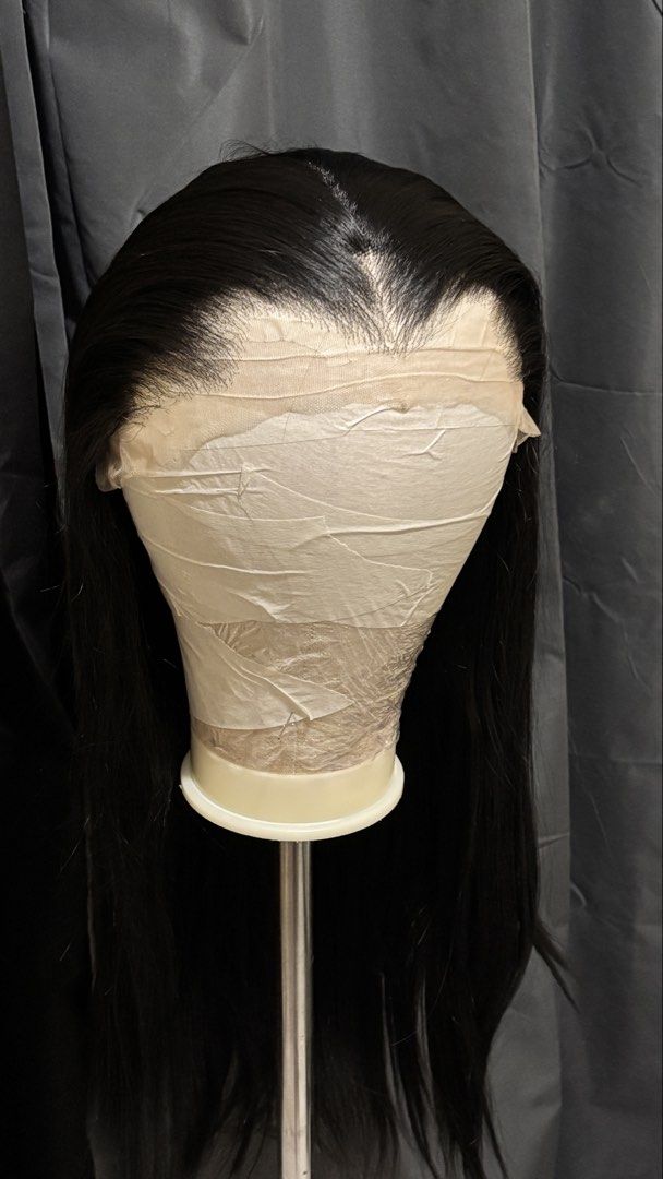 Black Lace front Wig [customized hairline] (Category: Activewear) located in Manila. Submitted by wigsbyverjean (Listing ID 1464458569, Image 1). Description: Customize hairline 13*4 lace Black 24 inches long 180% density FREE SHIPPING MOP: gcash or gotyme .
