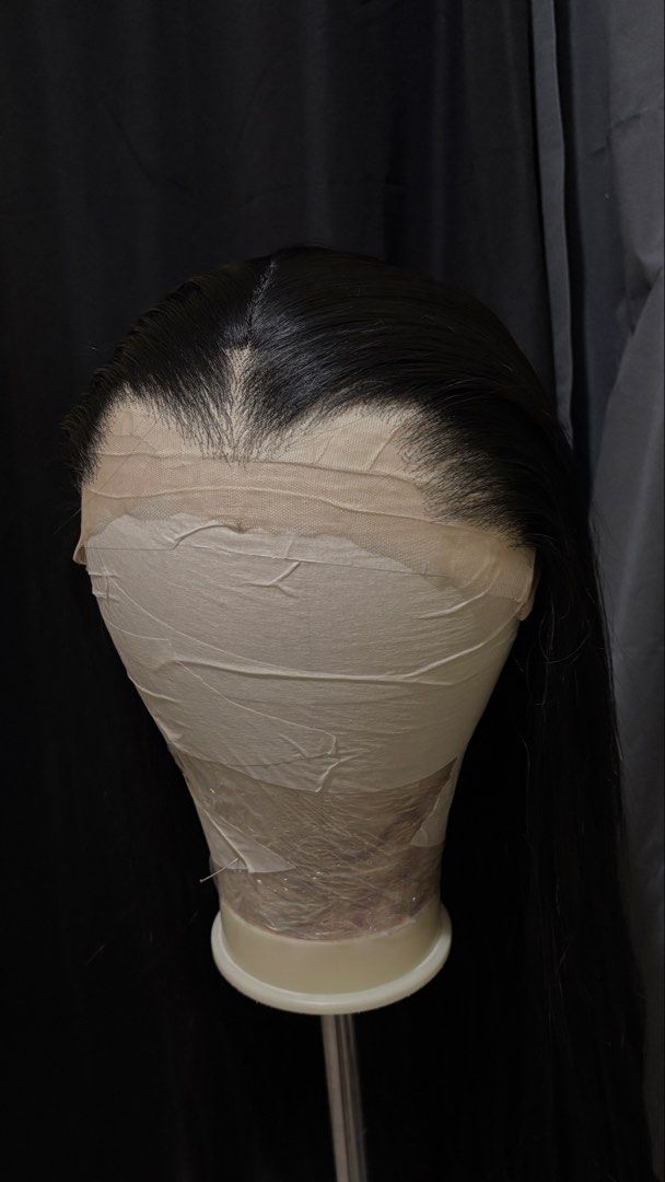 Black Lace front Wig [customized hairline] (Category: Activewear) located in Manila. Submitted by wigsbyverjean (Listing ID 1464458569, Image 3). Description: Customize hairline 13*4 lace Black 24 inches long 180% density FREE SHIPPING MOP: gcash or gotyme .