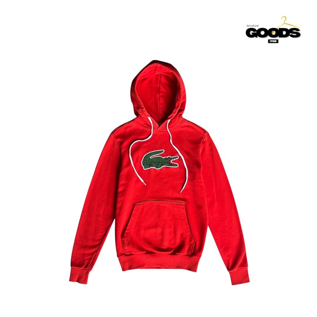 Lacoste Big Logo Hoodie Jacket (Category: Hoodies) located in Cebu City. Submitted by specializedgoodsitem_ (Listing ID 1464470544, Image 1). Description: excellent to new condition slightly needs wash ( naka display sa store ) details posted color may vary due to light 21’ width 28’ length .