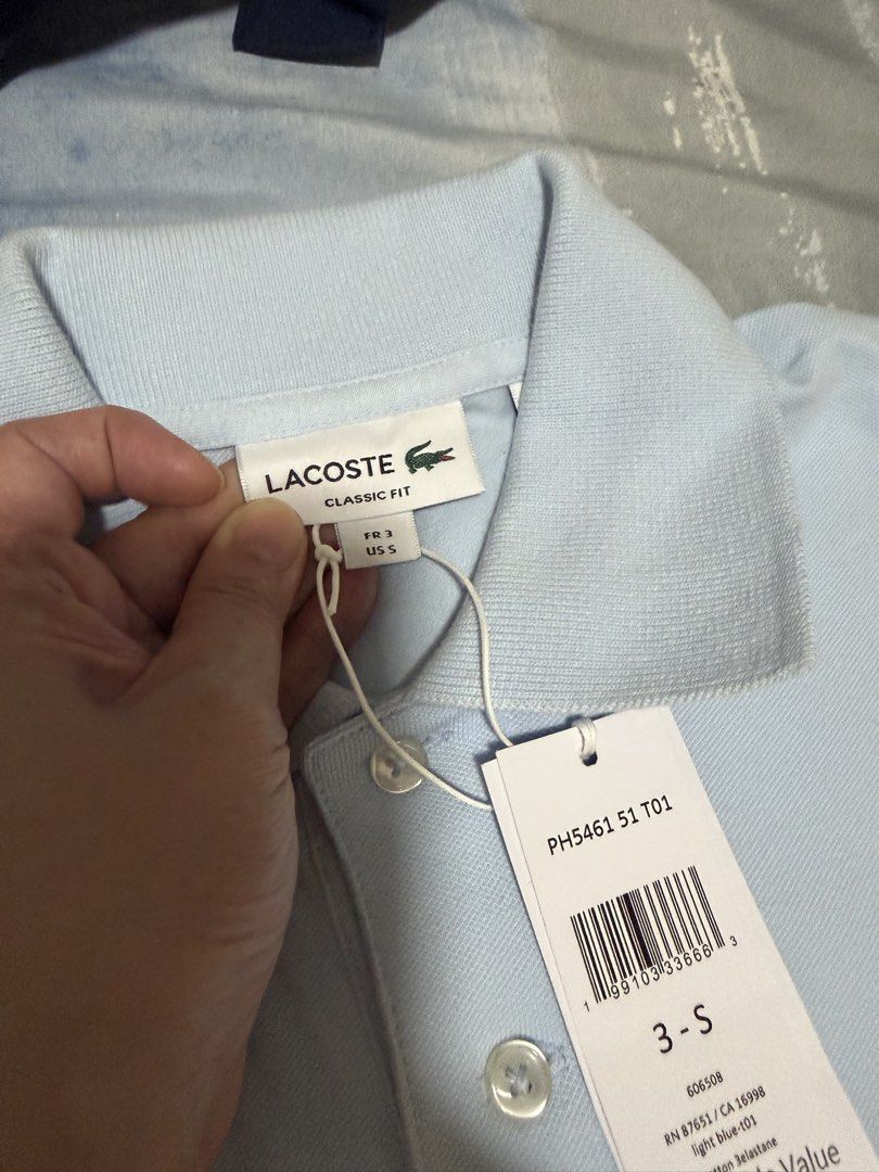 Lacoste Classic Fit - Size Small (Unisex) (Category: Tshirts & Polo Shirts ) located in Quezon City. Submitted by meemeec (Listing ID 1464490532, Image 2). Description: Bought in the US - July 2026 Classic Fit - unisex Pls see pics for details LP posted.