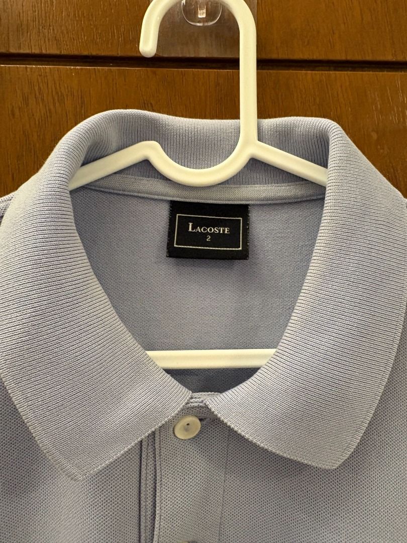 Lacoste Periwinkle w/ Silver Crocodile Polo (Category: Tshirts & Polo Shirts ) located in Mandaluyong City. Submitted by jbor88 (Listing ID 1464363841, Image 2). Description: Lacoste Periwinkle w/ Silver Crocodile Polo Italian Fit (Size 2) W=45cm L=64cm.