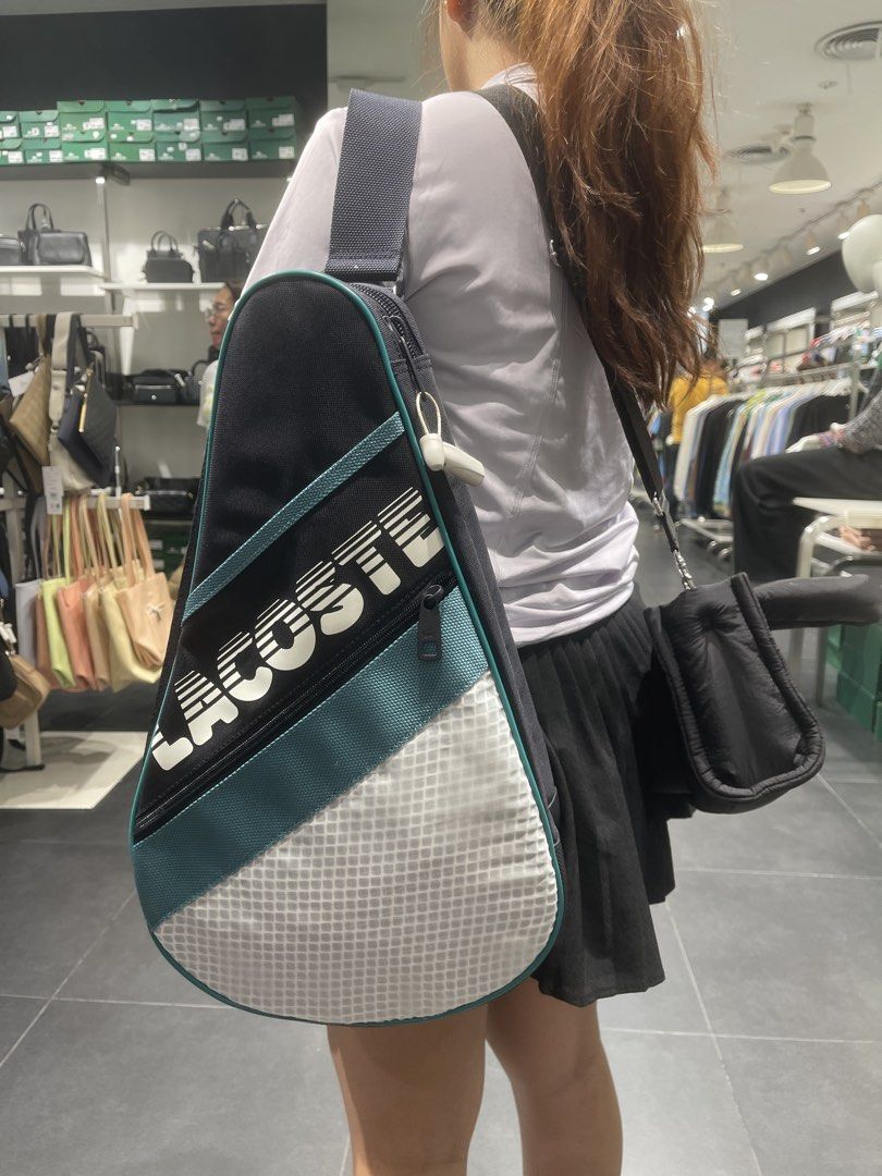 Lacoste Pickleball Bag (Category: Sling Bags) located in Valenzuela. Submitted by leyaconopio (Listing ID 1464489836, Image 2). Description: Lacoste Brewen Racket Bag & Strap 💯% authentic with paperbag Can fit 2-4 paddles Loc: Valenzuela City Meet up and shipping available 📦 Onhand ready to ship anytime ₱6500 only!!!.
