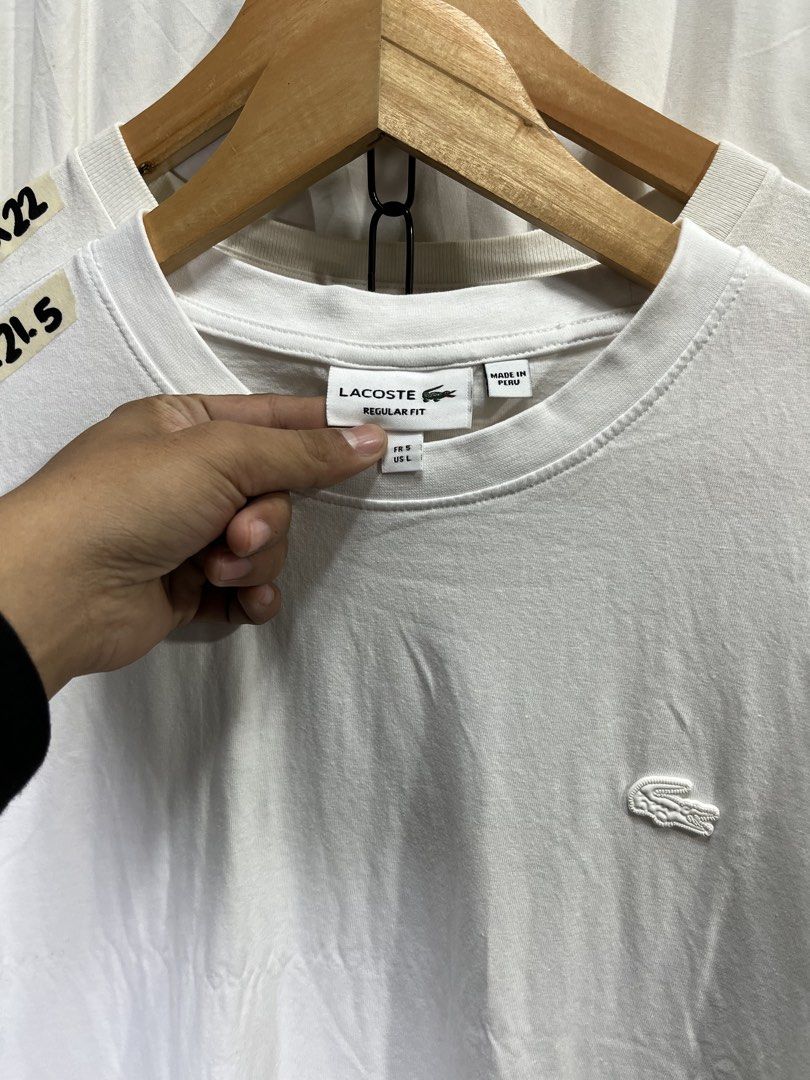 LACOSTE SHIRT (Category: Formal Shirts) located in Manila. Submitted by aldrenyap109491 (Listing ID 1464361786, Image 2). Description: 💎LACOSTE 🔳CONDITION:9.6/10 EXCELLENT 🔳COLOR RATE:9.6/10 🔳DIMENSION:28X21.5 🔳BEST FIT: LARGE 🔳MOP:GCASH/CASH 🟥ISSUE: NEED WASH MINE:₱850 (FREE SHIPPING) (AUTOMATICALLY YOURS) 📍 POBLACION PUROK 5 KOLAMBUGAN LDN (9207).
