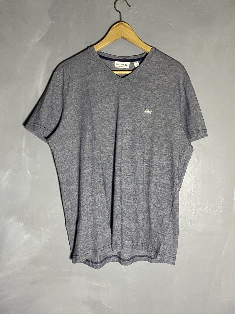 Lacoste V-neck t-shirt (Category: Activewear) located in Cabuyao City. Submitted by chukz_x (Listing ID 1464530425, Image 1). Description: Lacoste V-neck t-shirt Size : XL Dimes : 22.5W 27L Condition : Excellent Issue : none Price : 500 📍READY TO WEAR 📍Cabuyao Laguna .