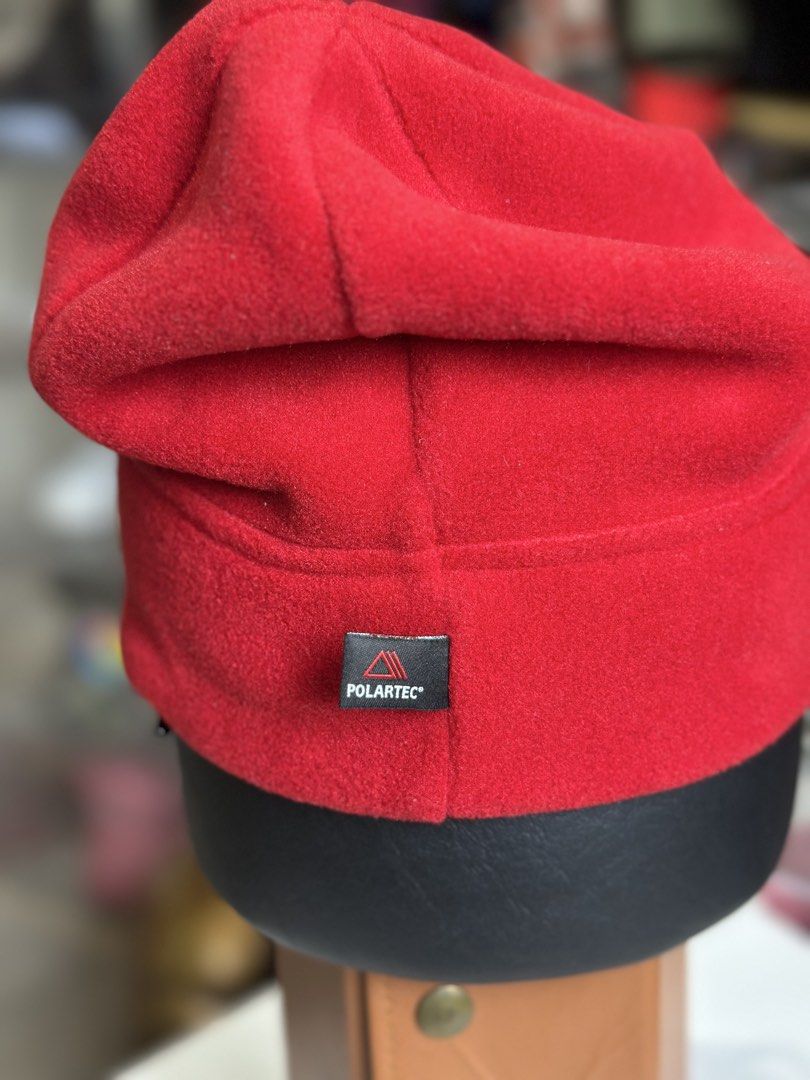 Lafuma Polartec Fleece Beanie Red (Category: Caps & Hats) located in Daet. Submitted by thrifthings2018 (Listing ID 1464424951, Image 3). Description: - Red Lafuma beanie - Made with warm Polartec fleece - Embroidered Lafuma logo on front - Polartec tag on side - One size fits most - Ideal for cold weather and outdoor activities.
