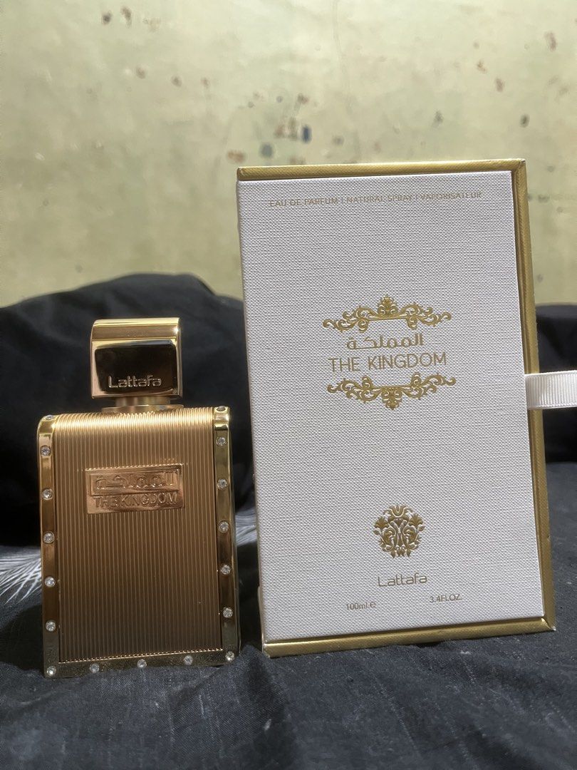 Lattafa The Kingdom (Category: Fragrance & Deodorants) located in Quezon City. Submitted by fragrancexxx (Listing ID 1464381509, Image 3). Description: Lattafa The Kingdom ( JPG Le Male Elixir) -1,300 php -Few sprays missing with box pa -One of the closest dupe ni LME Qc commonwealth loc!!.