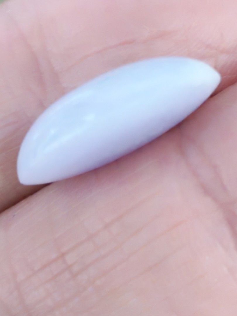 Lavander Jadeite Type A (Category: Precious Stones) located in Bacoor. Submitted by jadeitemaster (Listing ID 1464505637, Image 3). Description: This is a type A lavander jadeite cabochon. Picture 5,6 for color comparison. No denying the purple hue on this cabochon is 75% which allows you to wear ot confidently. With certificate For pendant, or ring. As you can see 25% white, 75% lavander. The color you see is under natural light. The color is th