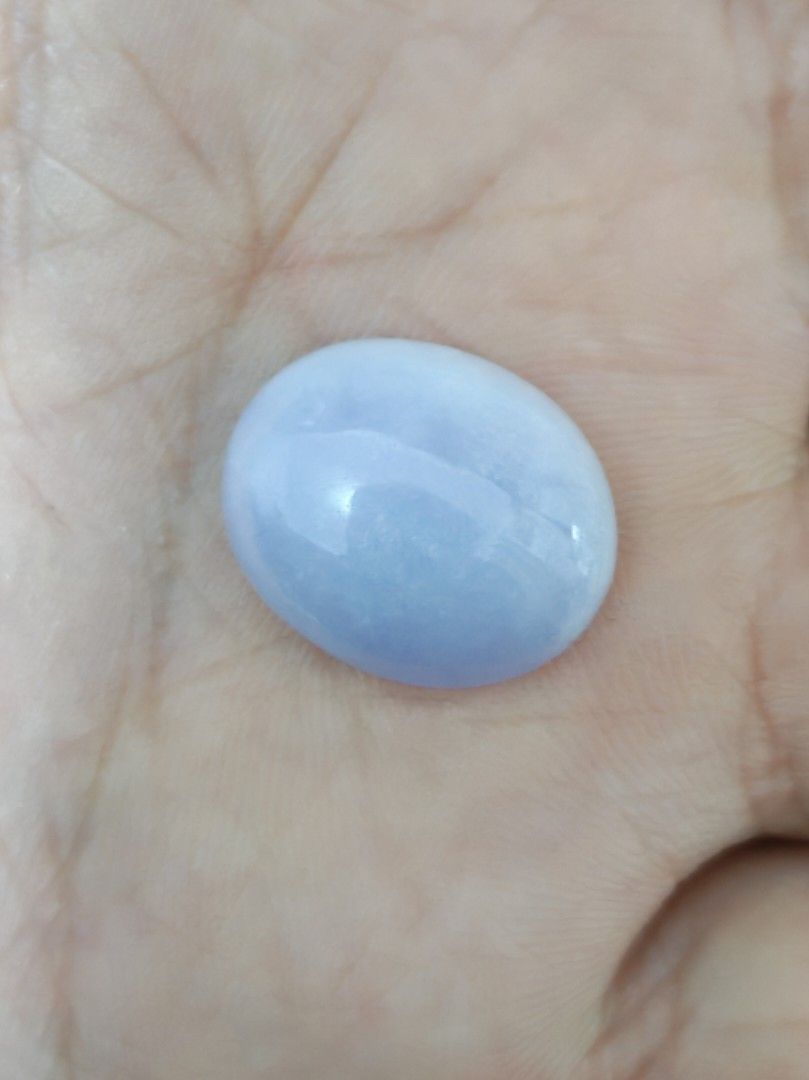 Lavander Jadeite Type A (Category: Precious Stones) located in Bacoor. Submitted by jadeitemaster (Listing ID 1464505637, Image 2). Description: This is a type A lavander jadeite cabochon. Picture 5,6 for color comparison. No denying the purple hue on this cabochon is 75% which allows you to wear ot confidently. With certificate For pendant, or ring. As you can see 25% white, 75% lavander. The color you see is under natural light. The color is th