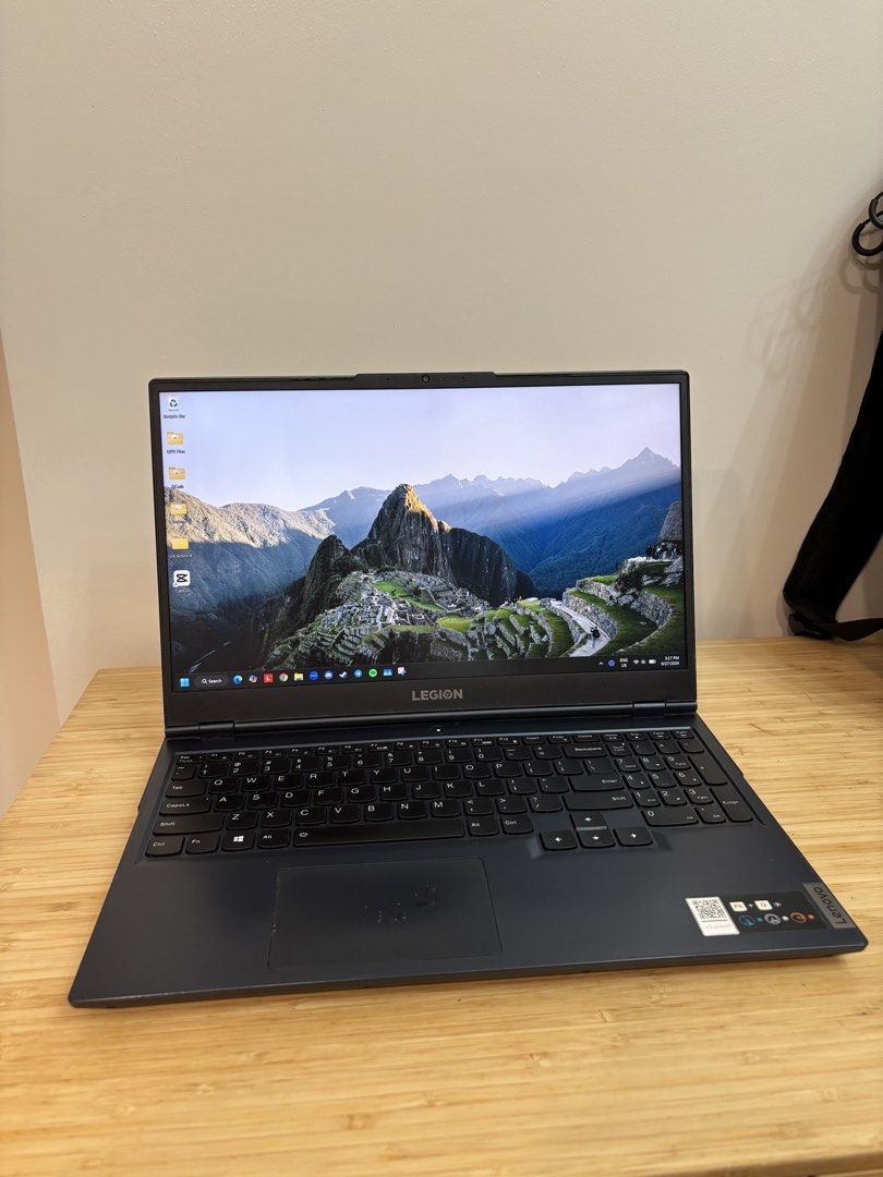 Lenovo Legion 5 2021 (Category: Laptops & Notebooks) located in Marikina City. Submitted by backdoorclothing_ (Listing ID 1464421289, Image 1). Description: Lenovo Legion 5 2021 Specs: - AMD Ryzen 5 5600H - NVIDIA RTX 3050 Ti - 16GB RAM - 512GB SSD Inclusions (All Used) - Lenovo Bag - Lenovo Mouse - Original Lenovo Charger - Lenovo Papers and Sticker Issues: - Normal Wear and Tear - Left Side Speaker Not Working/Disconnected.