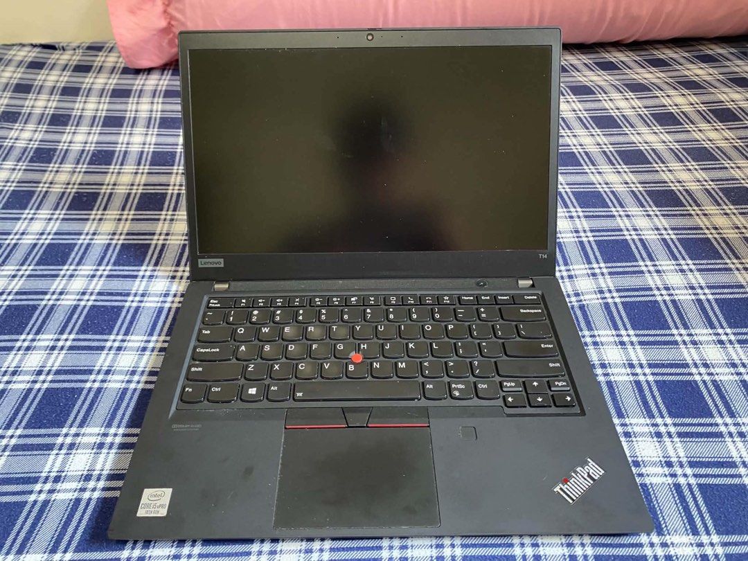 Lenovo ThinkPad T14 Laptop Gen 1 (Category: Laptops & Notebooks) located in Makati City. Submitted by jinyoungss (Listing ID 1464422150, Image 2). Description: Lenovo ThinkPad T14 Gen 1 in good condition, Fresh Windows 11 Pro and Microsoft Office. Excellent for work-from-home, office tasks, or school. Specs: Processor: i5-10310U Intel processor RAM: 16GB DDR4 Storage: 256GB NVMe M.2 SSD Display: 14” Full HD (1920x1080) IPS Touchscreen Graphics: I