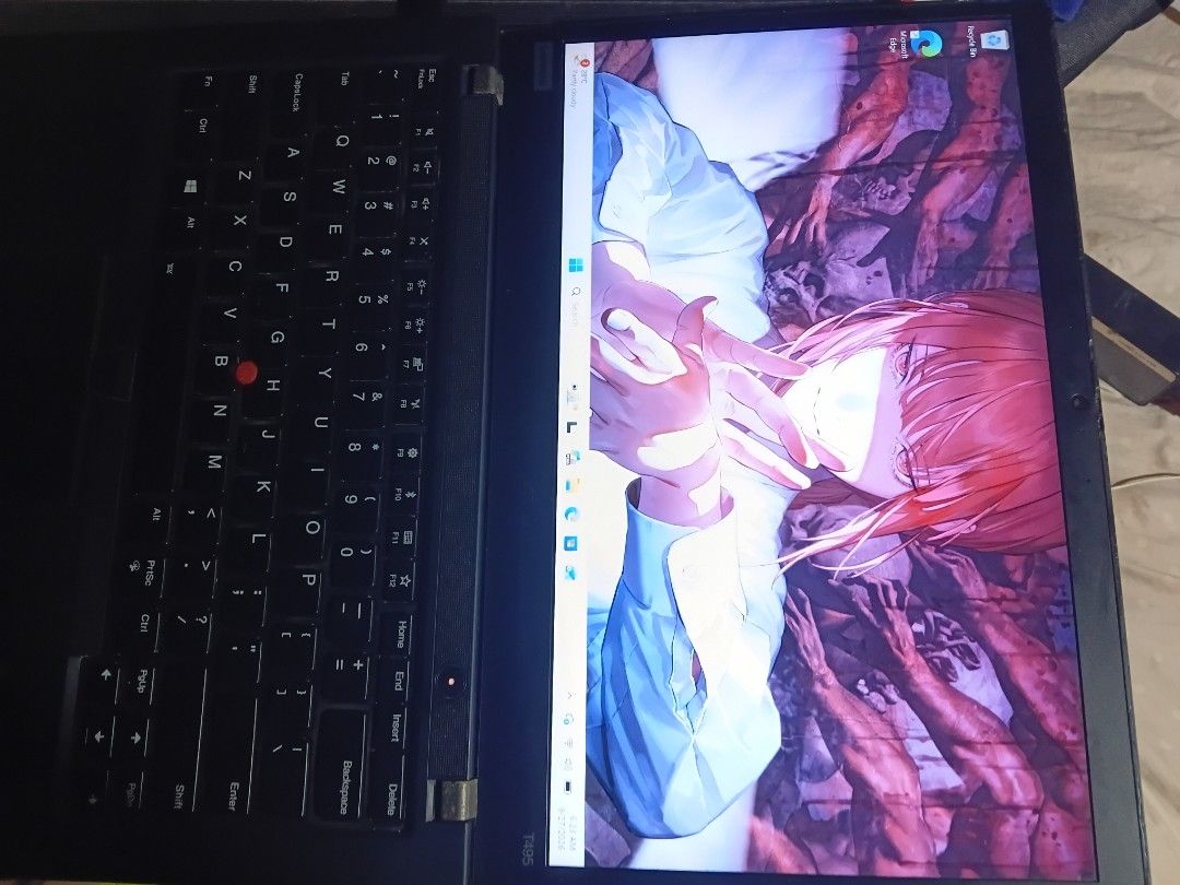 LENOVO THINKPAD T495 (Category: Laptops & Notebooks) located in Manila. Submitted by yuppyyupp (Listing ID 1464511732, Image 1). Description: * 8gb ddr4 upgradeable(2slots) *ryzen 5 pro 3500u *integrated radeon vega 8 graphics *168ssd *14 inch *fresh win11 install *great for linux *splash proof *backlit keyboard *durable *720hd cam *180 hinge *75 batt capacity *with charger *was used for dev, linux distros, adobe ps, light gaming *damaged rubber 
