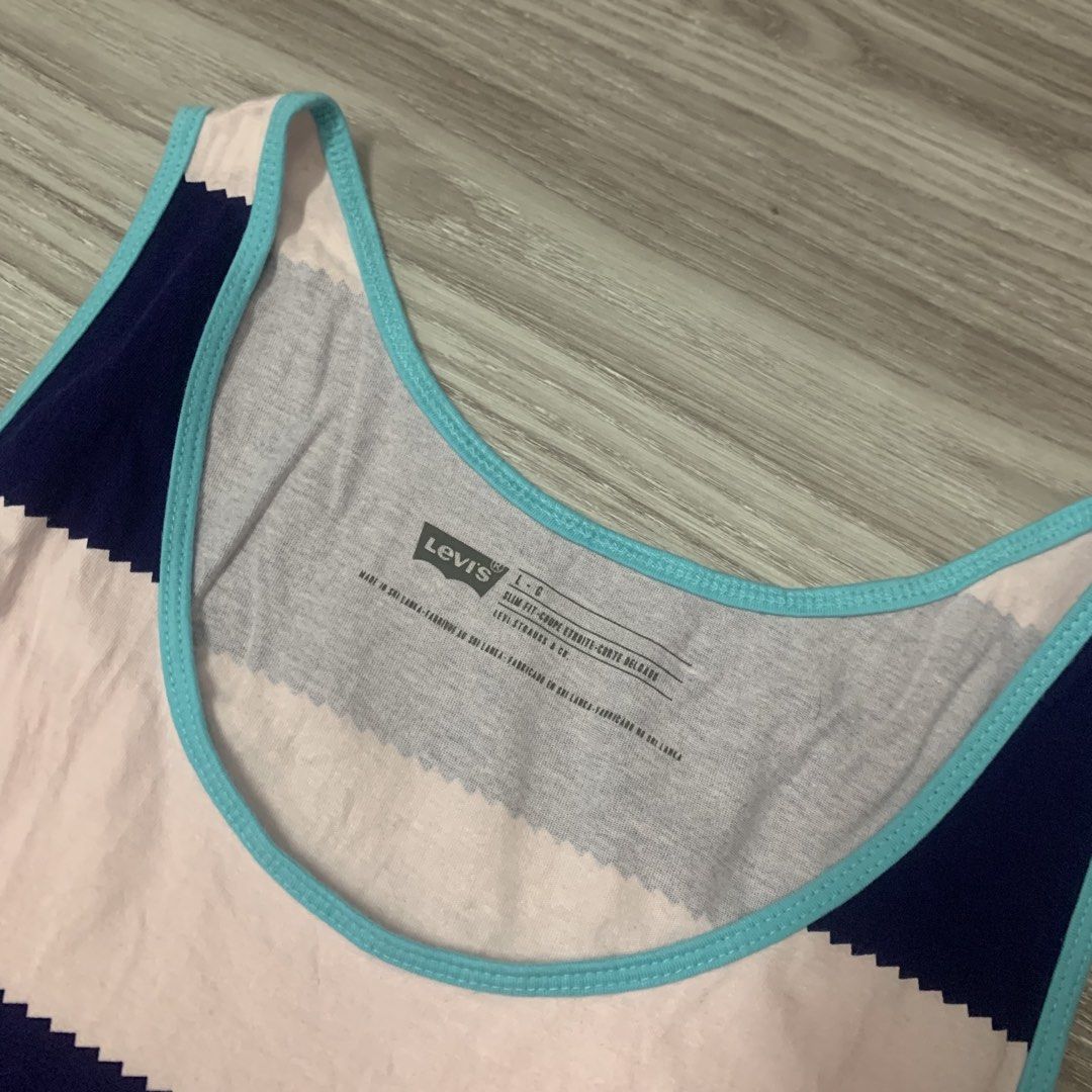 Levi’s tanktop (Category: Activewear) located in Cavite. Submitted by yobubsss (Listing ID 1464553699, Image 2). Description: Size large 22w 27L Good condition No issue.