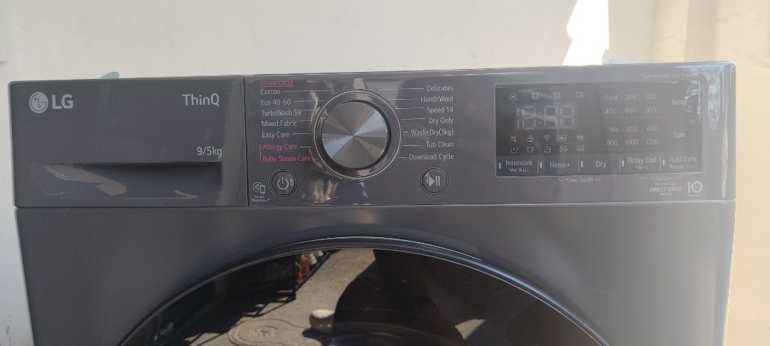 LG ThinQ 9.5kg Front Load Washing Machine (Category: Washing Machines and Dryers) located in Manila. Submitted by hansiekun (Listing ID 1464435170, Image 2). Description: LG FV1209D4M 9KG Washer / 5KG Dryer Combo – Inverter AI DD | Steam | ThinQ 💰 ₱29,500 NEGOTIABLE ✅ 9KG Washing Capacity ✅ 5KG Drying Capacity ✅ AI Direct Drive Inverter ✅ Steam / Allergy Care ✅ TurboWash 59 ✅ LG ThinQ / Wi-Fi ✅ 1200 RPM Spin ✅ Front Load Unit is working properly