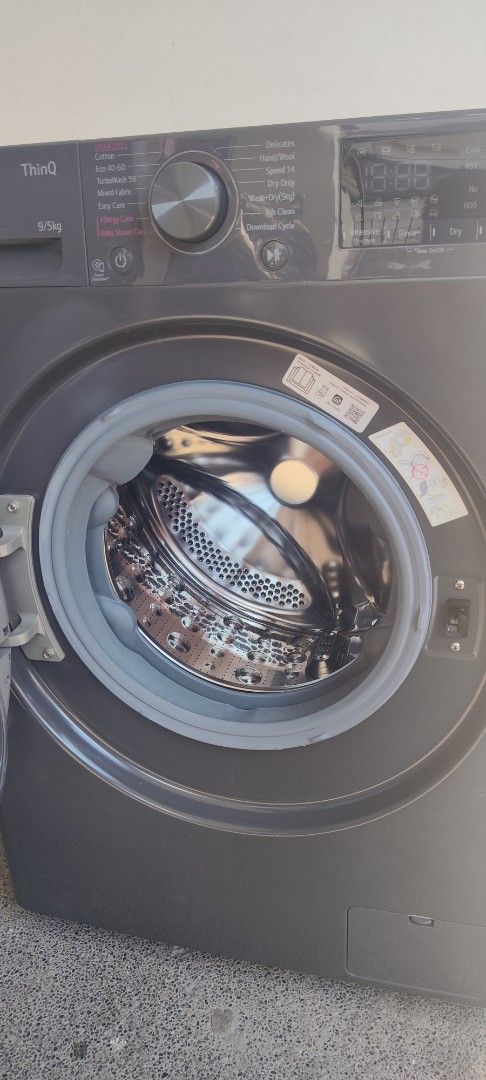 LG ThinQ 9.5kg Front Load Washing Machine (Category: Washing Machines and Dryers) located in Manila. Submitted by hansiekun (Listing ID 1464435170, Image 3). Description: LG FV1209D4M 9KG Washer / 5KG Dryer Combo – Inverter AI DD | Steam | ThinQ 💰 ₱29,500 NEGOTIABLE ✅ 9KG Washing Capacity ✅ 5KG Drying Capacity ✅ AI Direct Drive Inverter ✅ Steam / Allergy Care ✅ TurboWash 59 ✅ LG ThinQ / Wi-Fi ✅ 1200 RPM Spin ✅ Front Load Unit is working properly