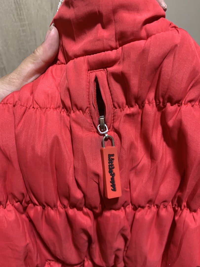 little puppy red vest (Category: Homes & Other Pet Accessories) located in Manila. Submitted by leonasnchz (Listing ID 1464513313, Image 3). Description: model size: neck: 33cm chest: 51cm rfs: di po nagamit ng dog ko hehe nireplace po sa mine ko e hehe.