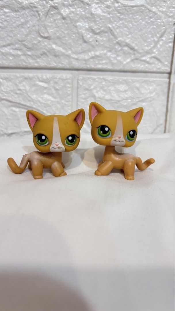 Littlest Pet Shop LPS Cat 72 (Category: Figurines & Statues) located in Quezon City. Submitted by mommyclutter (Listing ID 1464508178, Image 1). Description: - Two adorable Littlest Pet Shop cats - Orange with white markings and green eyes - Unique pose, great for display or play - Minor cosmetic marks on the back of their heads 1k each .
