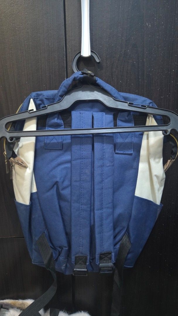 Living Traveling Share Backpack - Cream, Red, Navy (Category: Backpacks) located in Quezon City. Submitted by kctheexplorer05 (Listing ID 1464521176, Image 2). Description: - Stylish color block design (cream, red, navy) - Convenient front zip pocket - Multiple internal compartments for organization - Adjustable straps for a comfortable fit - Ideal for everyday use or travel adventures -visible stain (not sure if can wash it) and zipper lock in f