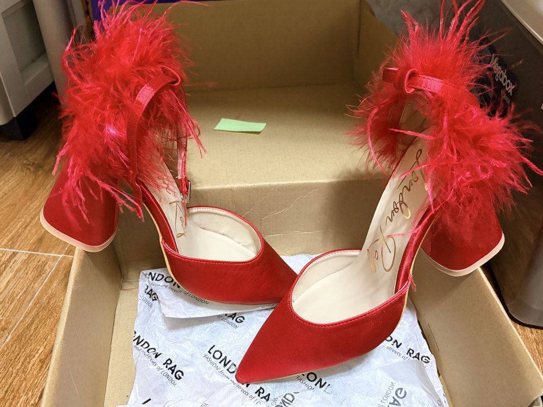 London Rag Palmetta Sandals Red (Category: Heels) located in Guiguinto. Submitted by octowbr (Listing ID 1464402605, Image 1). Description: nwob (new w/o box! never used, size too big) see last pic for box condition, can include for free upon request otherwise will be shipped safely in bubble wrap :) NEGOTIABLE for sure buyers.
